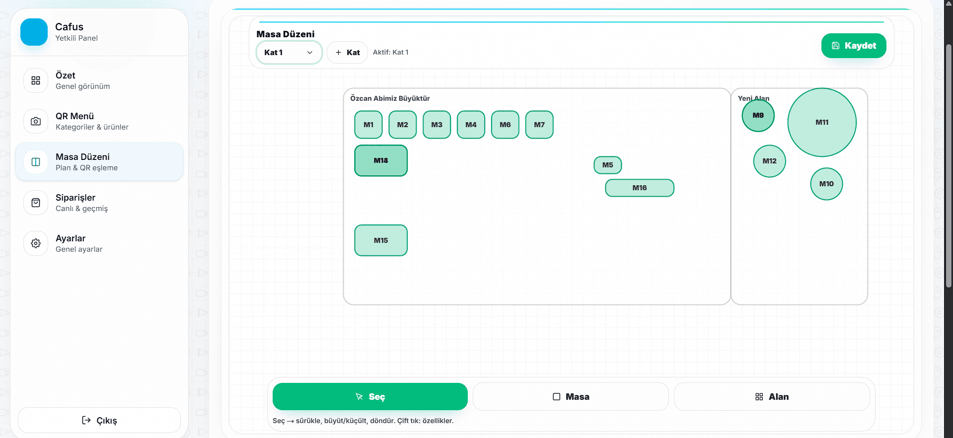 Uyarılar ve sistem durumu kartları (kurulum adımları / bildirimler)