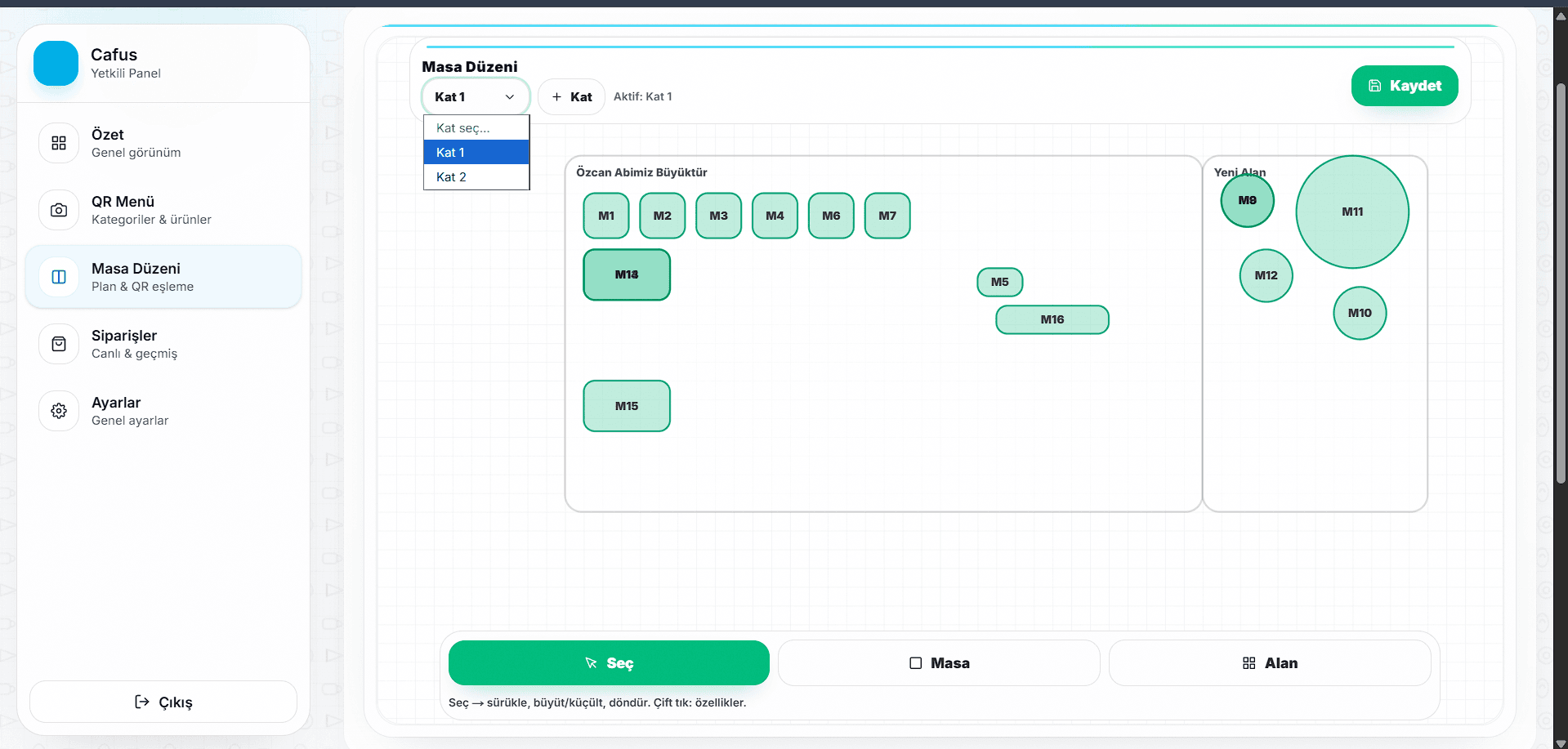 Uyarılar ve sistem durumu kartları (kurulum adımları / bildirimler)